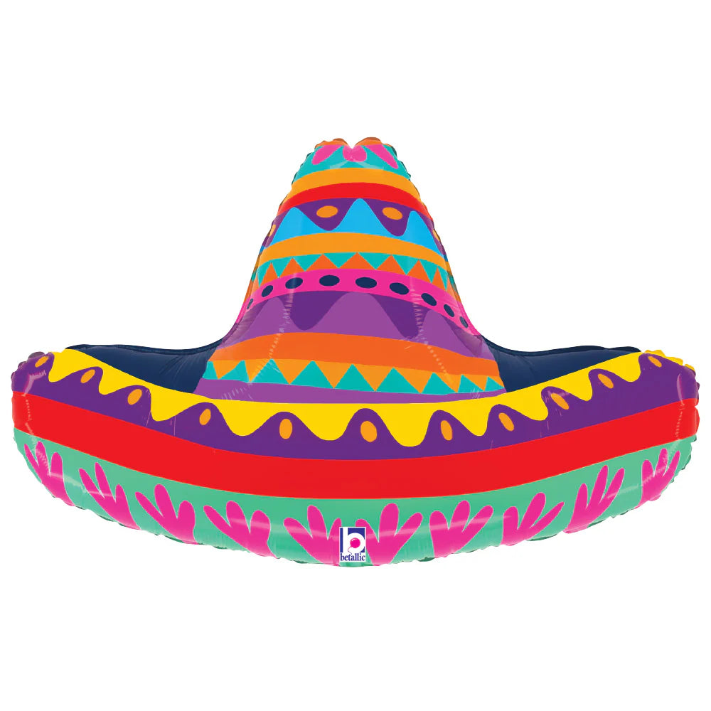 Betallic 32” Festive Sombrero Foil Balloon